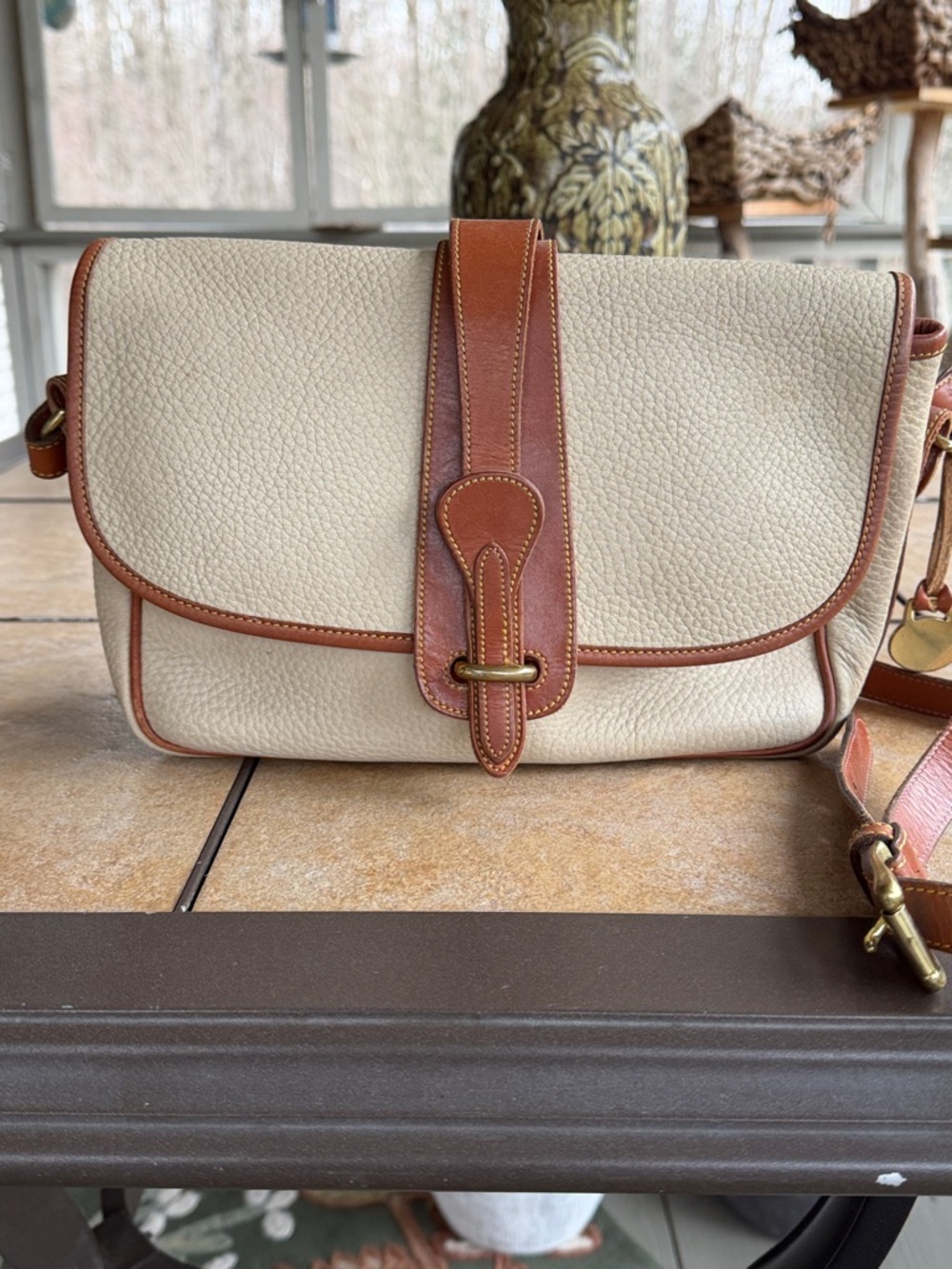 Dooney & Bourke Leather-Trim Crossbody Bag